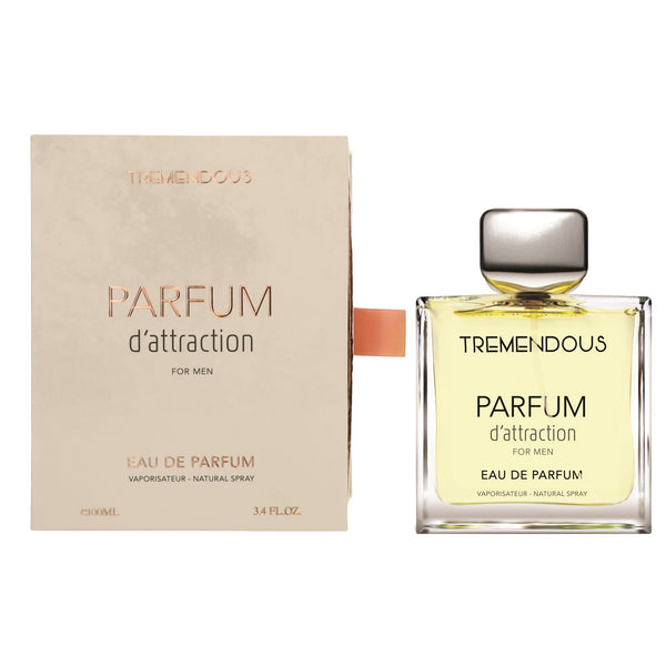Parfum D'Attraction by Tremendous Parfum, 3.4 oz EDP Spray for Men