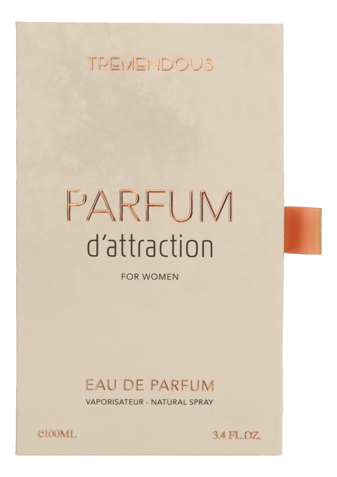 Parfum D'Attraction by Tremendous Parfums, 3.4 oz EDP Spray for Women